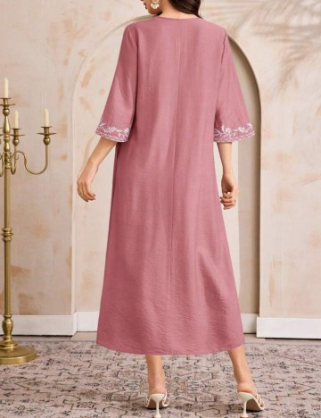 Rochie midi Shein, roz pudra