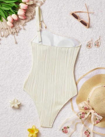 Costum de baie întreg Shein, crem