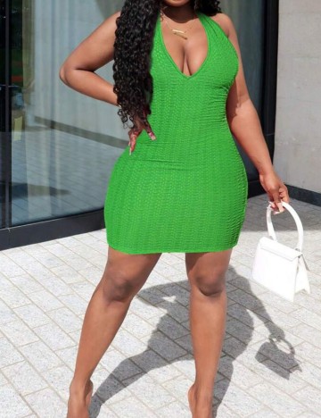 Rochie mini Shein, verde