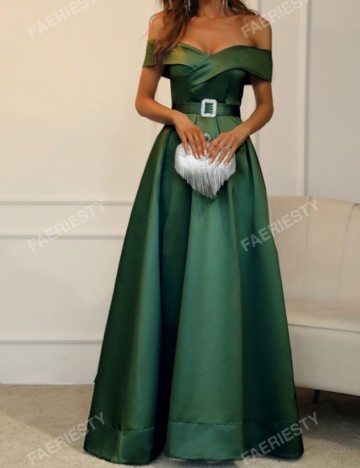 Rochie de ocazie FAERIESTY by Shein, verde