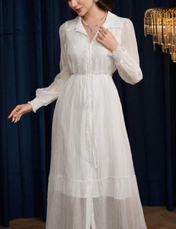 Rochie maxi Shein, alb