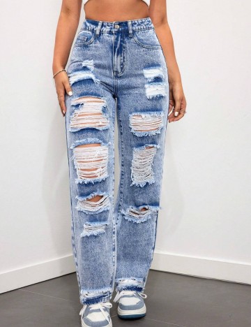 Jeans Shein, albastru