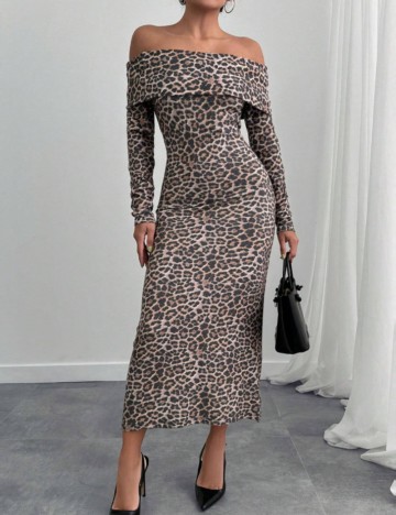 Rochie midi Shein, mix culori