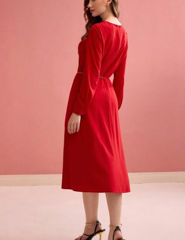 Rochie midi Shein, roșu