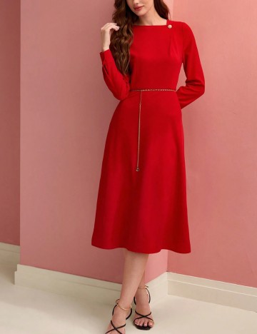 Rochie midi Shein, roșu