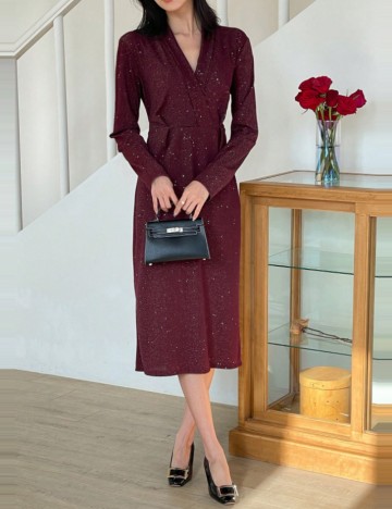 Rochie midi DAZY by Shein, vișiniu