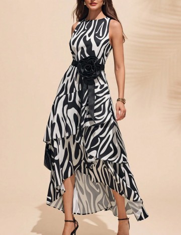Rochie maxi Shein, mix culori