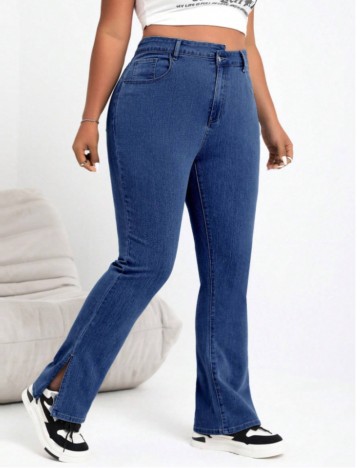 Jeans Shein Curve+, albastru