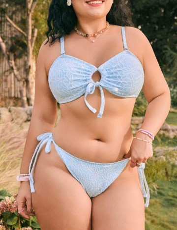 Costum de baie Shein, albastru