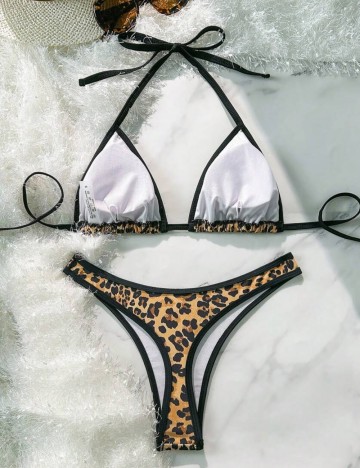 Costum de baie Shein, mix culori