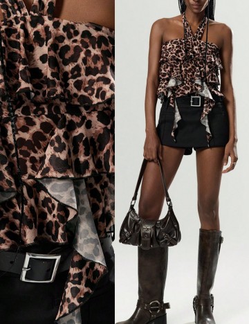 Top Shein, mix culori