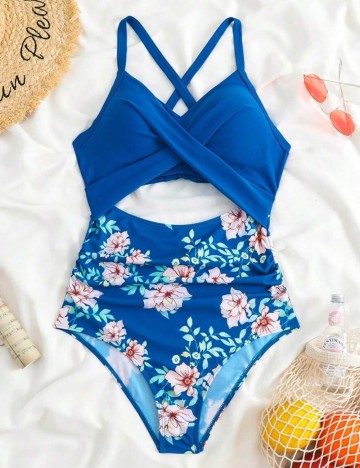 Costum de baie întreg Shein, mix culori