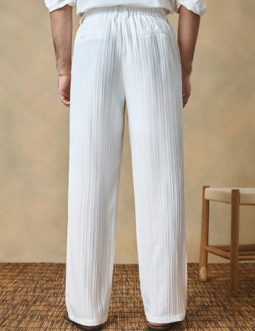 Pantaloni Shein, alb