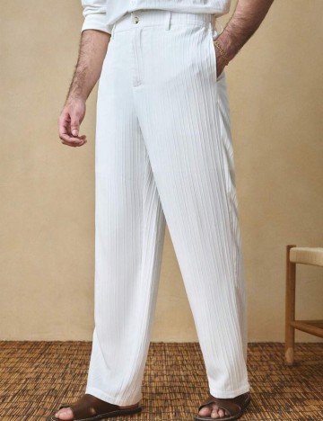 Pantaloni Shein, alb