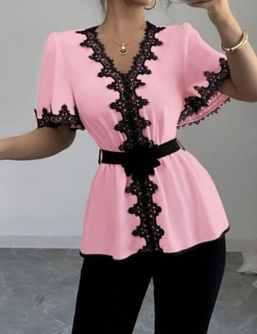 Tricou Shein, roz
