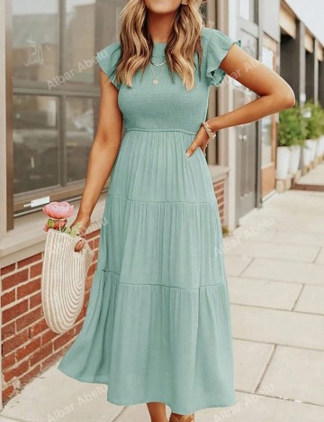 Rochie maxi Shein, verde