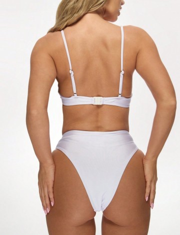 Costum de baie Missguided by Shein, alb