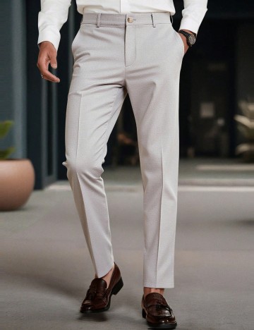 Pantaloni Office MANFINITY by Shein, gri