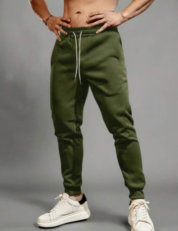 Pantaloni de trening Shein, verde