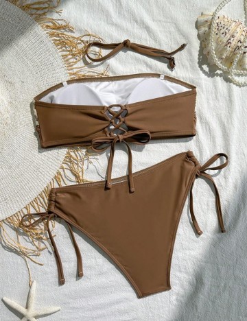 Costum de baie Shein, maro