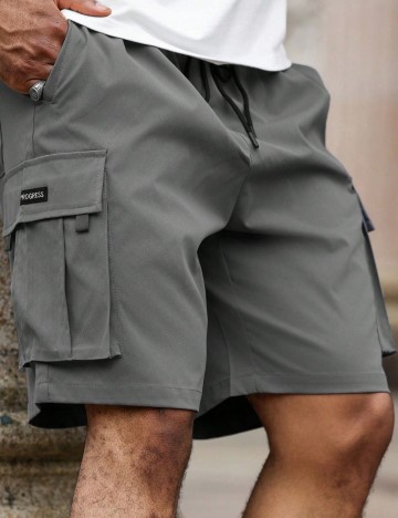 Pantaloni scurți MANFINITY by Shein, gri