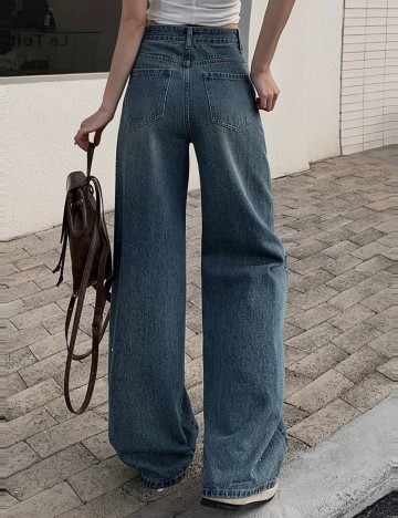 Jeans FRIFUL by SHEIN, albastru