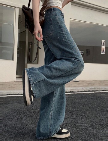 Jeans FRIFUL by SHEIN, albastru