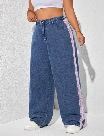 Jeans Shein Curve+, albastru