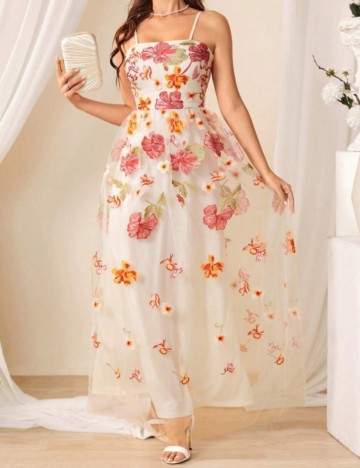 Rochie maxi Shein, mix culori