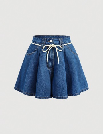 Pantaloni scurți Shein, albastru