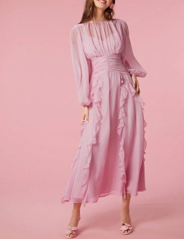 Rochie midi Shein, roz