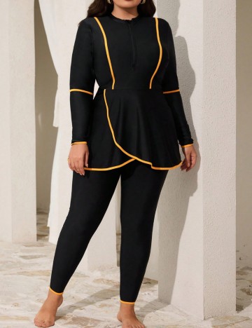 Costum de baie Shein Curve+, negru