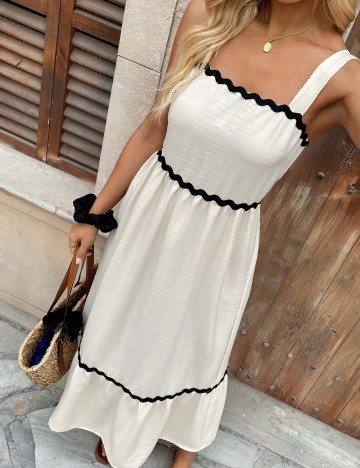 Rochie maxi Shein, crem