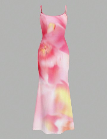 Rochie midi Shein, mix culori