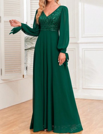 Rochie de ocazie Shein, verde