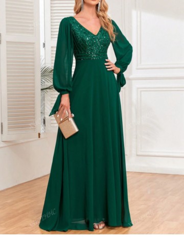 Rochie de ocazie Shein, verde