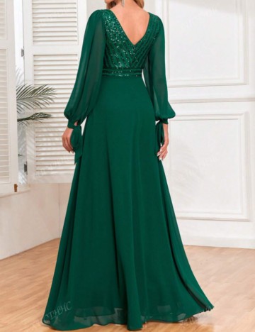 Rochie de ocazie Shein, verde