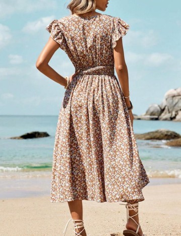 Rochie midi Shein, mix culori