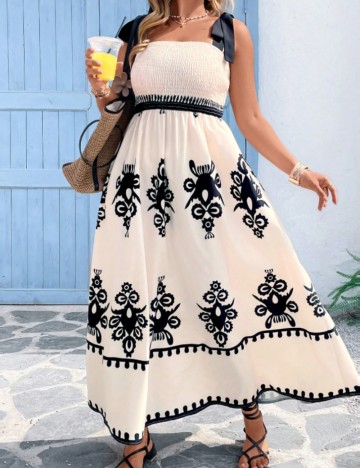 Rochie maxi Shein Curve+, mix culori
