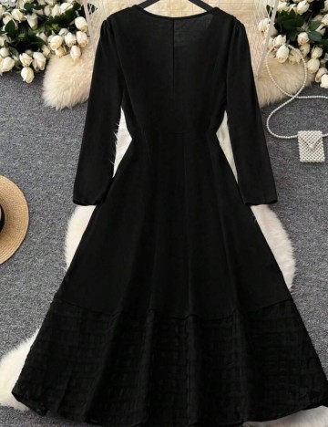 Rochie midi Shein Curve+, negru
