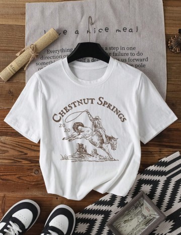 Tricou Shein Curve+, alb