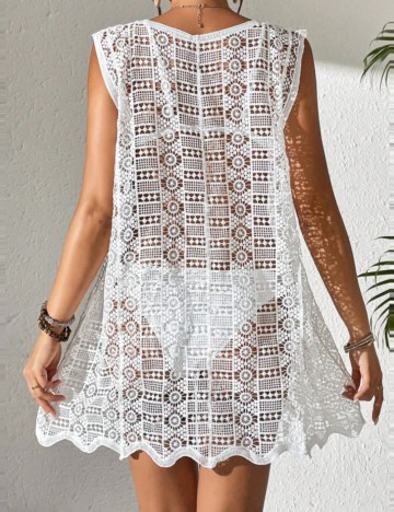 Rochie de plajă Shein, alb