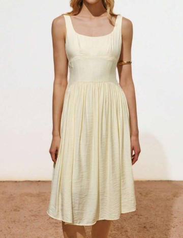 Rochie midi Shein, crem