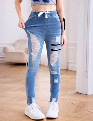 Jeans Shein, albastru