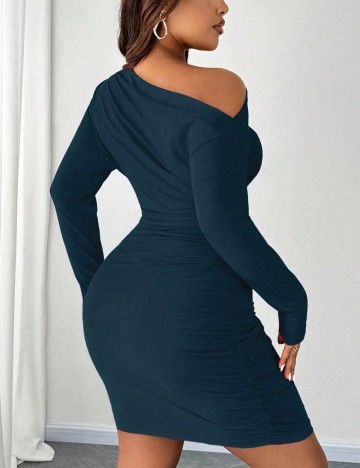 Rochie mini Shein Curve+, albastru