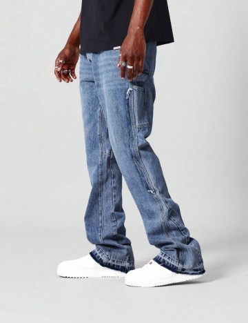 Jeans SUMWON by Shein, albastru