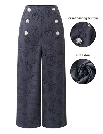 Pantaloni Shein Curve+, gri
