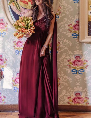 Rochie de ocazie Shein, vișiniu