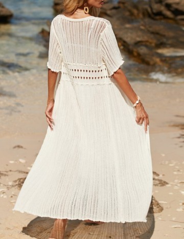Rochie de plajă Shein, crem