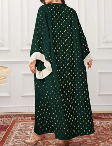 Rochie maxi Shein Curve+, verde